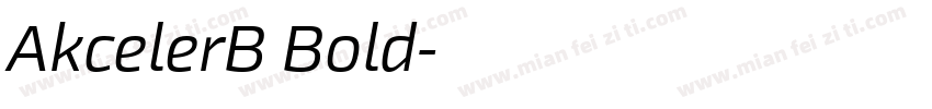 AkcelerB Bold字体转换